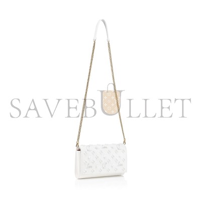 CHRISTIAN LOUBOUTIN PALOMA CLUTCH GRAINED CALF LEATHER AND SPIKES 1175018W240 (23*14.5*5cm)